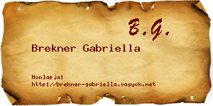 Brekner Gabriella névjegykártya